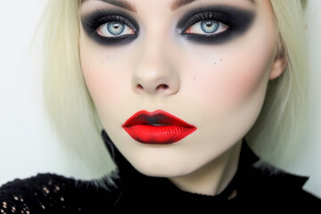Smoky Eyes and Red Lips Revolt. Glamour with Attitude. 