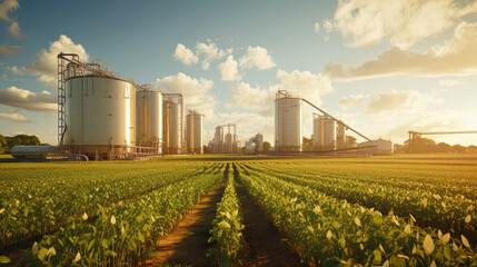 illustration about agriculture. - obrazy, fototapety, plakaty