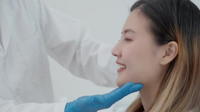Cosmetic surgery advice about surgery face. beauty asian smile and happy after surgery, skin whitening injection, filler injection, Skin reface, skincare, happy after surgery
