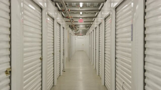 Storage hallway self storage building facility zoom out
