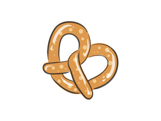 hand drawn pretzel illustration