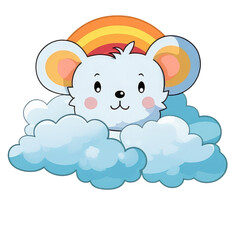 mouse and clouds