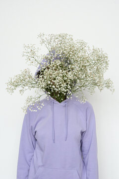 Woman with spring in mind