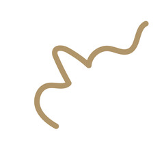Obraz premium orange brown squiggly doodle lines