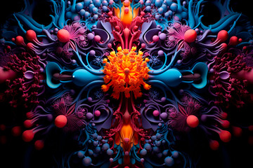 graphic flower pattern background
