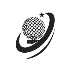 golf club logo template Isolated. Brand Identity. Icon Abstract Vector graphic