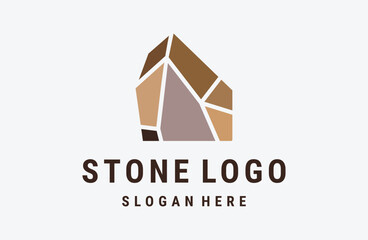 stone logo icon design vector illustration 