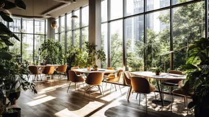 Fototapeta premium outdoor cafe in the city