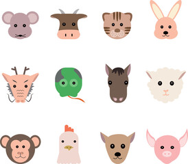 12간지_Chinese zodiac sign_동물
