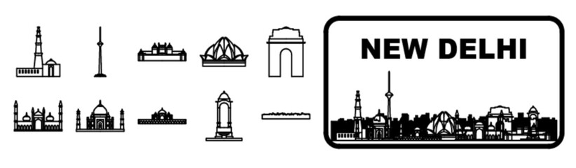 New Delhi (Landmark set)