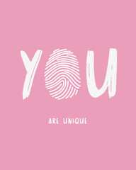 Finger Print Art Line Doodle Vector