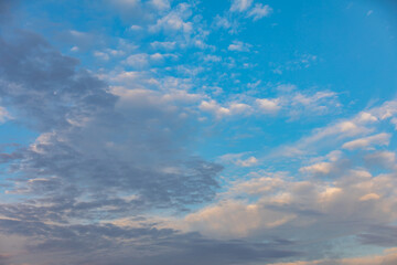 Spectacular clouds in the blue sky