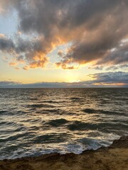 Fototapeta premium sunset over the sea