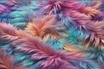 Holographic Fur Texture, holographic Fur Texture Background, Iridescent Fur Texture, Fluffy Fur Texture, Fluffy Fur Background, AI Generative