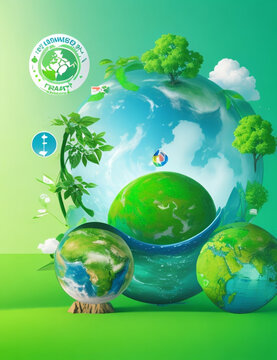 Environmental-technology-concept.-Sustainable-development-goals.-SDGs.-Green-Earth-with-Environment-icons.-Saving-the-environment,-and-environmentally-sustainable.-Environment-World-Earth-Day