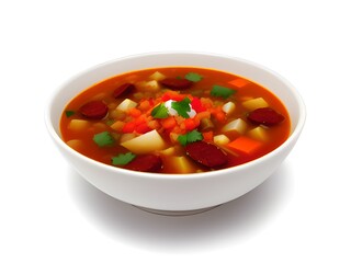 soup with vegetables and meat