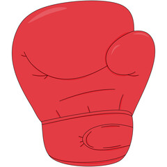 outline boxing gloves simple design for sport elements
