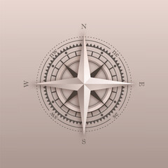 Compass 3d symbol poster © longquattro