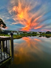 sunset reflection in Florida