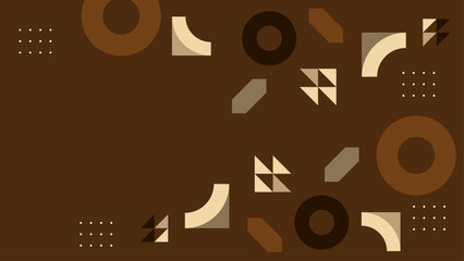 Black khaki and brown modern geometric background with shapes