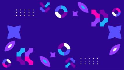 Purple white and blue modern geometric background with shapes