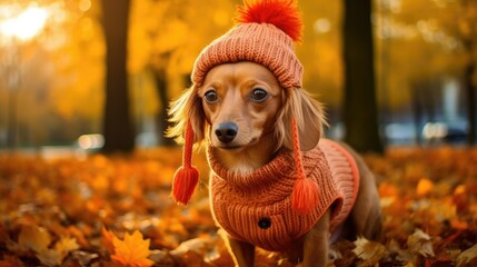 animal cat , dog , rabbit, autumn season	