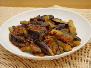 ナスの肉みそ炒め