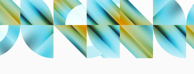 Immerse in minimalistic charm - squares and circles converge in perfect balance. With subdued palette, tiled arrangement creates atmosphere of quiet sophistication, embodying contemporary elegance