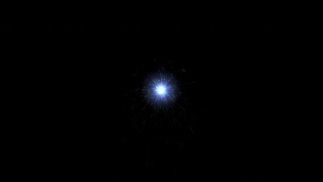 Welding glow and sparks element perfect for tracking and compositing, 4k 24p with alpha channel for transparent background
