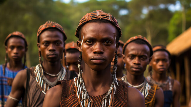 Asaro traditional tribes in Papua New Guinea
