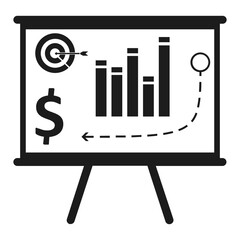 business graph icon illustration