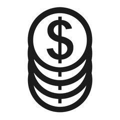 coin money icon illustration