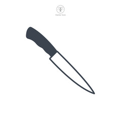 Knife icon symbol vector illustration isolated on white background