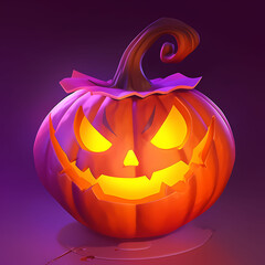Halloween pumpkin jack o lantern