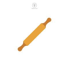Rolling Pin icon symbol vector illustration isolated on white background