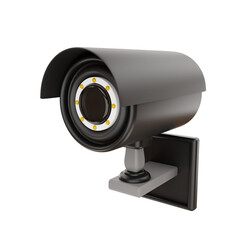 3D Rendering Security Camera Icon Object