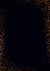 Sparkle Light Effect, Gold Luxury Glitter Star Light Sparkling Light Effect Border