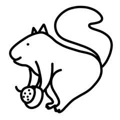 Animal little squirrel 