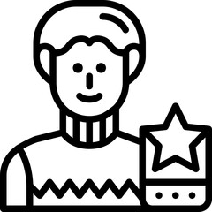 influencer line icon