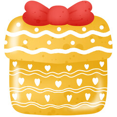 Christmas gifts and decorations element drawing