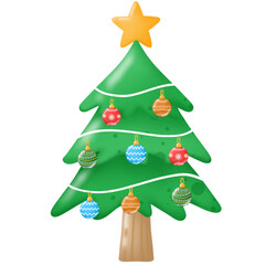 Christmas gifts and decorations element drawing