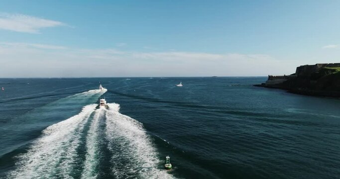 Boat Leaving Old San Juan Bay after  The 70th International Billfish Tournament (IBT) 4