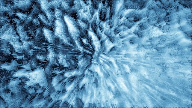 Fantasy graphic abstract background of powerful ice snowflake formation with blue beige gradient. for games wallpapers christmas banners website templates