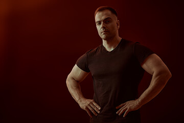 Fototapeta premium muscular strong man