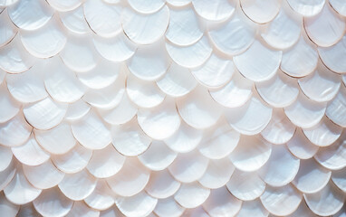 Close-up macro fish nacre colorful skin scales. Mermaid texture or background 