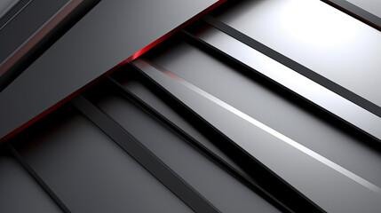 Few Lines of Distinct Layers Minimalist Style Black Metallic Background