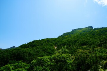 Fototapeta na wymiar Landscape of Mount Kurodake