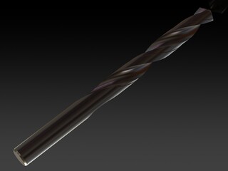 HSS Drill Bit 12mm 3D model