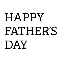 Digital png illustration of happy father's day text on transparent background
