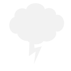 Digital png illustration of text bubble on transparent background